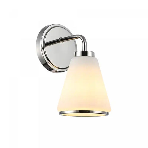 Zoey 1 Light Wall Sconce, Polished Nickel Lamp