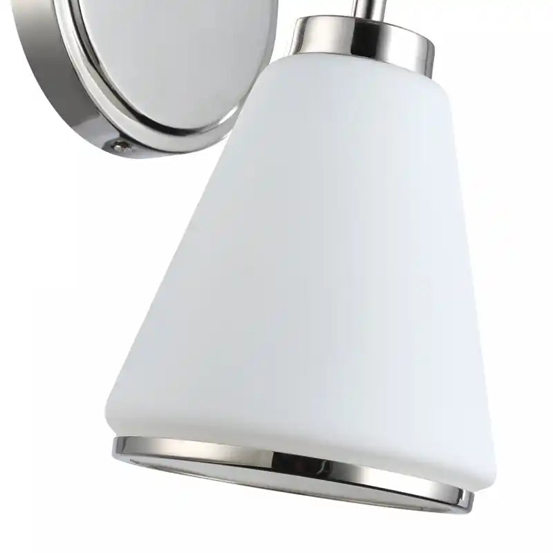 1 Light Wall Sconce, Polished Nickel Lamp