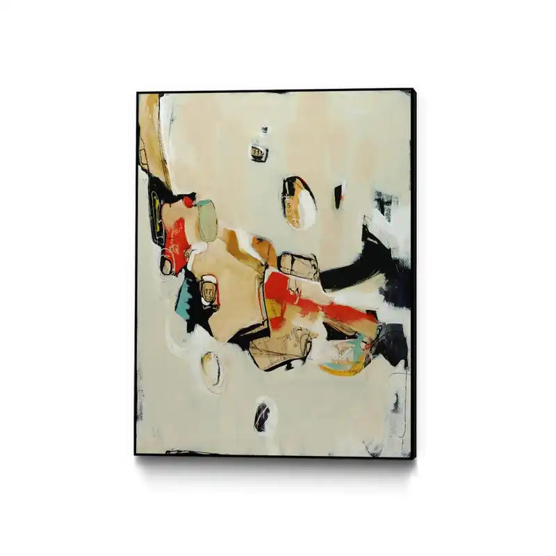 Charred Memorbilia Canvas Framed Black 18x24 Wall Art