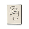 Faces Canvas Framed Black 24x32 Wall Art