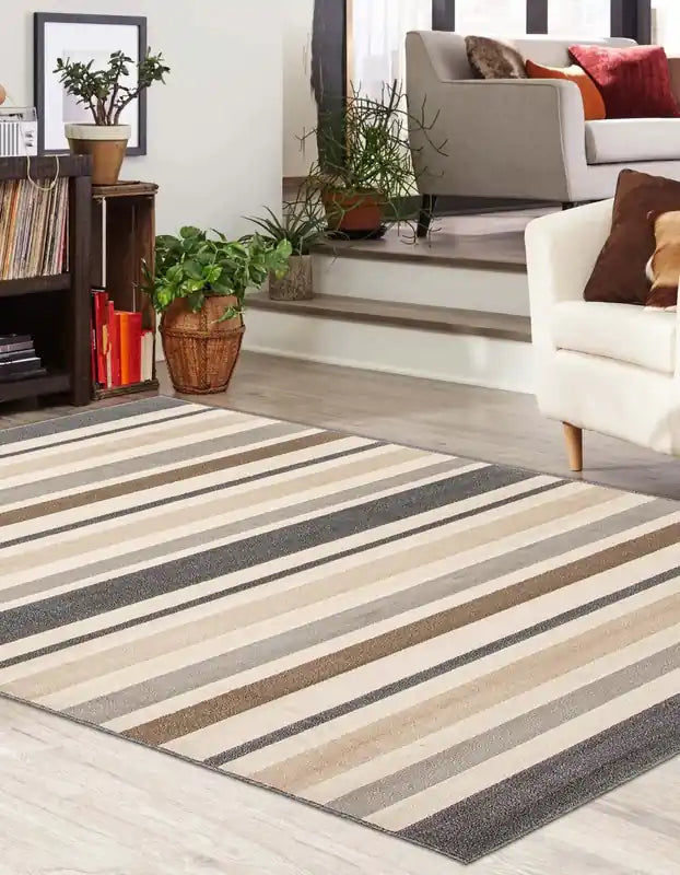 Beige Area Rug - 5'0 x 8'0