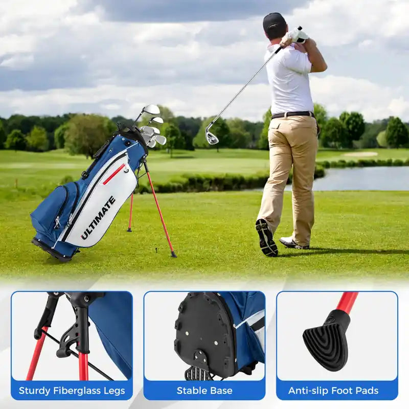 Men's Complete Golf Clubs Package Set 10 Pieces Includes Alloy Driver